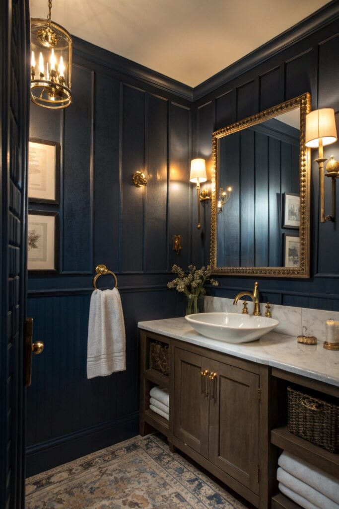 12 Moody Blue Bathroom Ideas With Depth