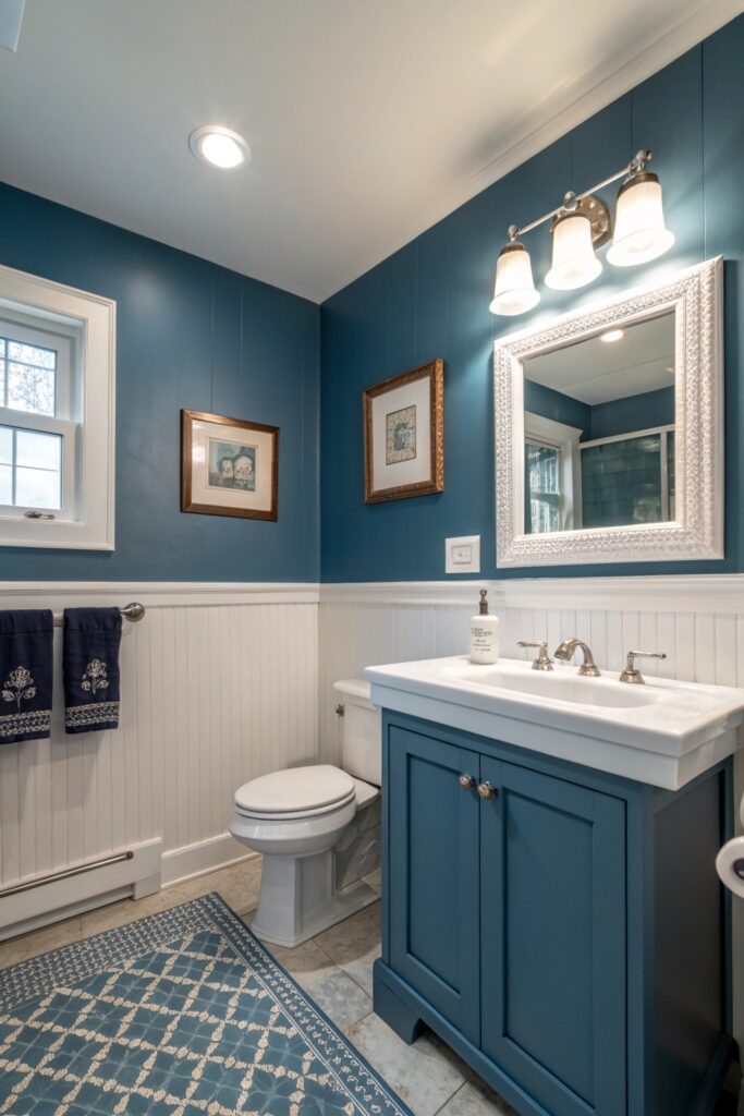 12 Moody Blue Bathroom Ideas With Depth
