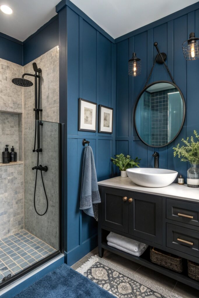 12 Moody Blue Bathroom Ideas With Depth