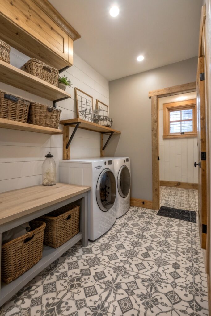 12 Farmhouse Laundry Room Ideas That Feel Cozy