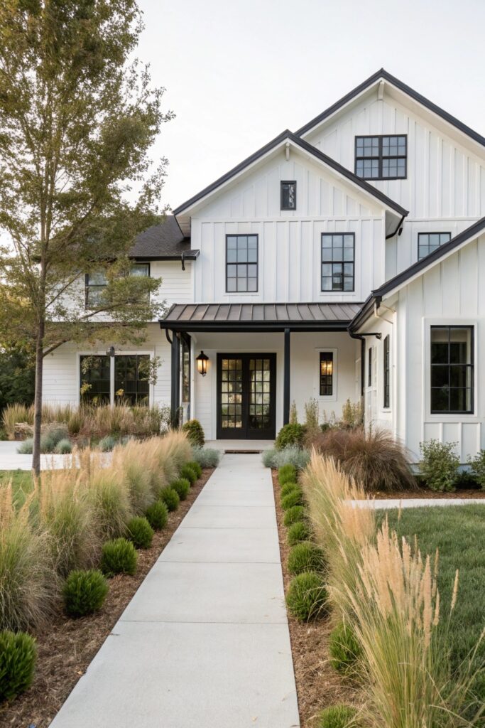 13 Fresh Modern Farmhouse Exteriors With Curb Appeal