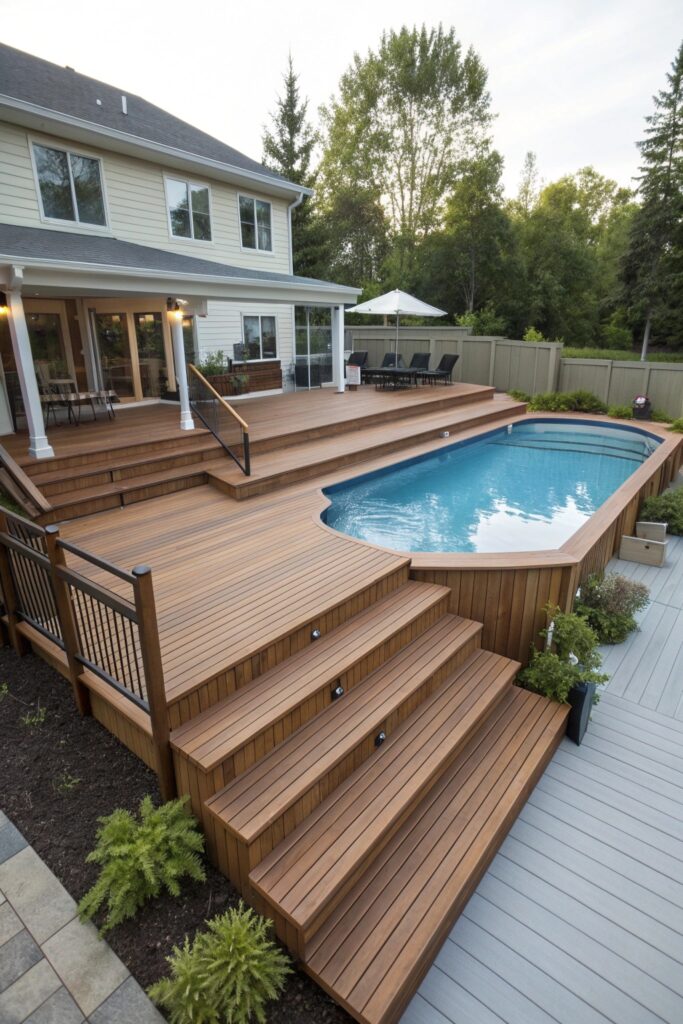 15 Above-Ground Pool Ideas That Look Built-In