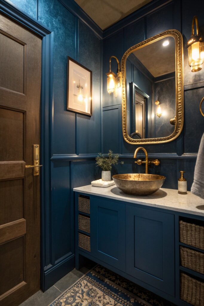 12 Moody Blue Bathroom Ideas With Depth