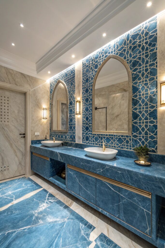 12 Moody Blue Bathroom Ideas With Depth