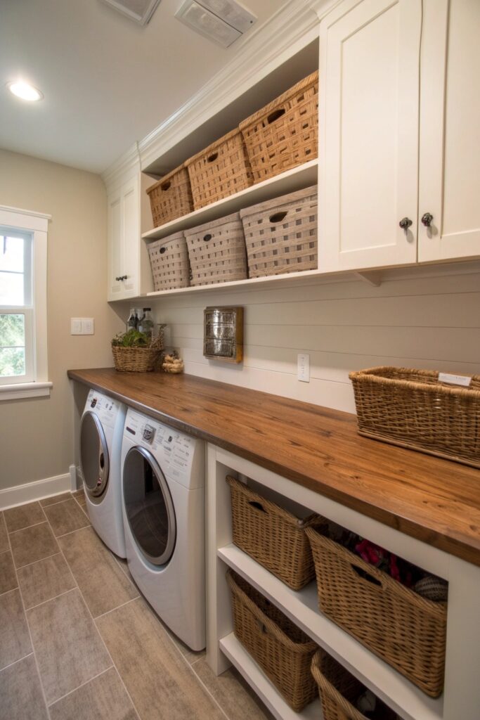 12 Farmhouse Laundry Room Ideas That Feel Cozy