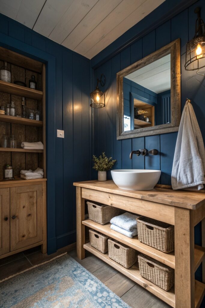 12 Moody Blue Bathroom Ideas With Depth