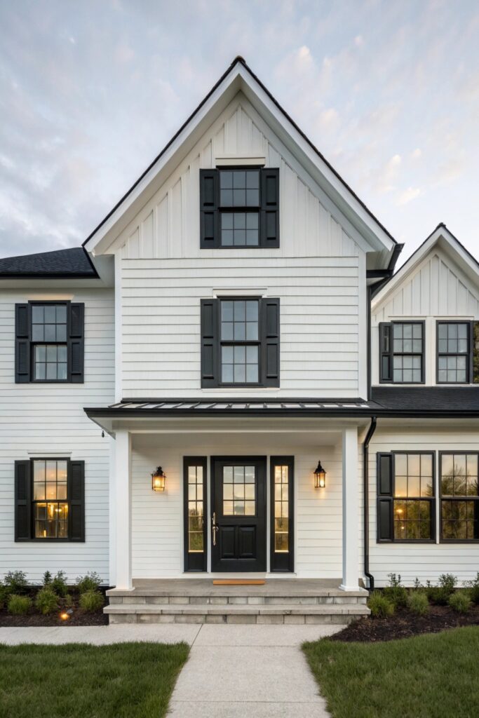 13 Fresh Modern Farmhouse Exteriors With Curb Appeal
