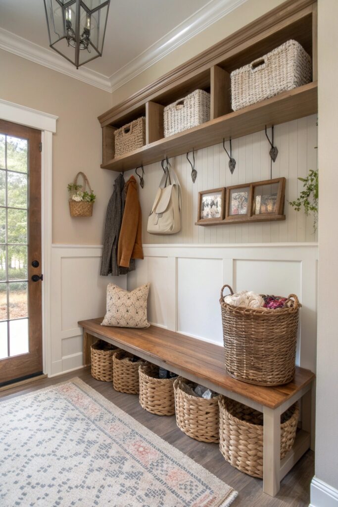11 Farmhouse Mudroom Ideas With Rustic Charm