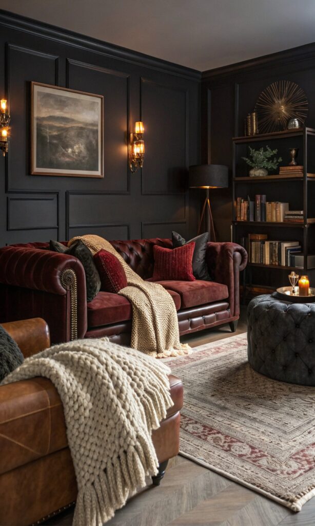 12 Moody Living Room Ideas With Depth and Style