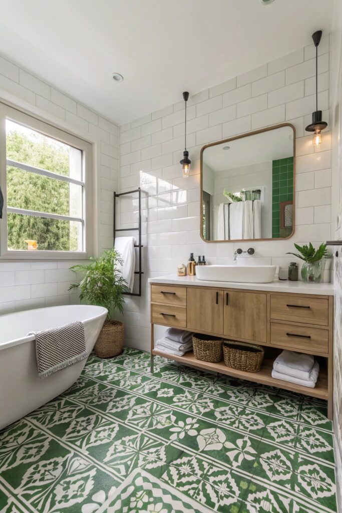 13 Green Bathroom Ideas That Feel Fresh