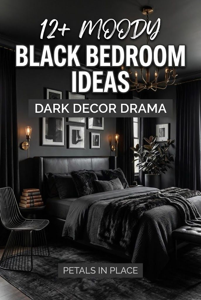 12 Moody Black Bedroom Ideas With Dark Decor Drama
