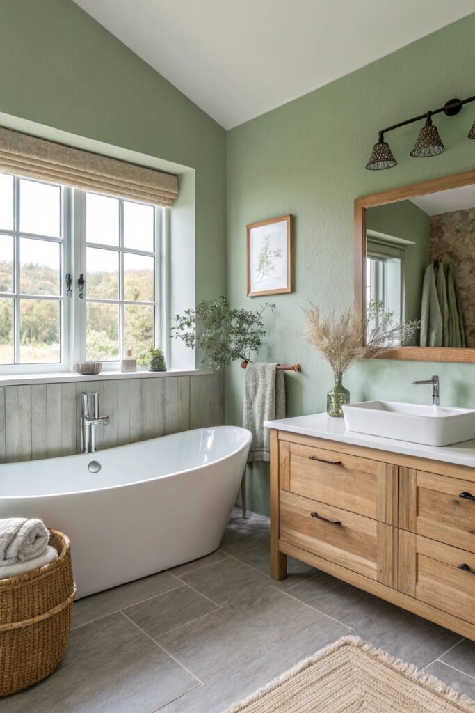 13 Green Bathroom Ideas That Feel Fresh